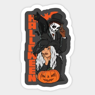 halloween couple Sticker